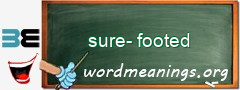 WordMeaning blackboard for sure-footed